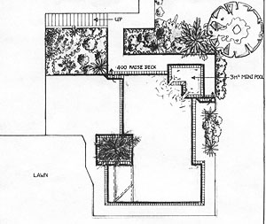 Ashwell (plan view) (plans, Pens, color highlighters, and color pencils on drafting paper, 1988-09-??)