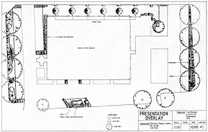 Gatesville Medical Centre (plans, Pens, color highlighters, and color pencils on drafting paper, 1988-09-??)