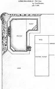 Hogg (plans, Pens, color highlighters, and color pencils on drafting paper, 1988-09-??)
